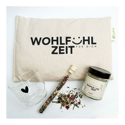 Geschenk-Set – Kleine Wohlfühlzeit mit Kirschkernkissen