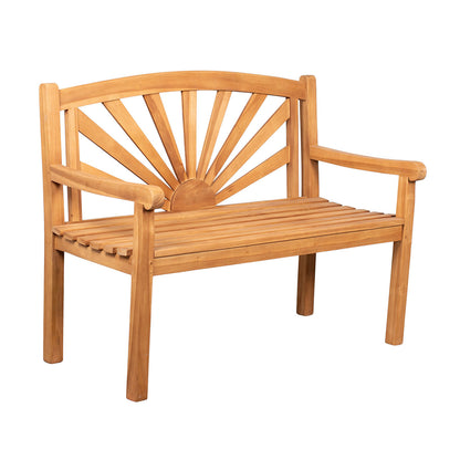 Teak-Gartenbank Sonne