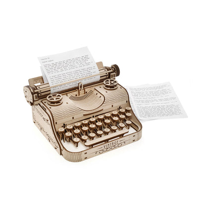 3D-Holzpuzzle Schreibmaschine
