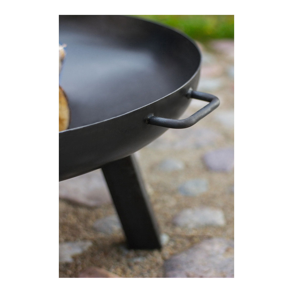 Feuerschale Connecticut rund mit Griffen – Ø 60 cm