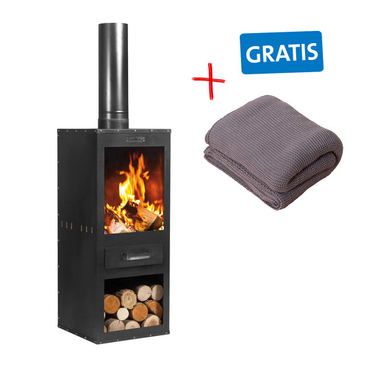 Vorteilsaktion: Gartenofen Delaware ‒ 150 cm inkl. gratis Kuscheldecke