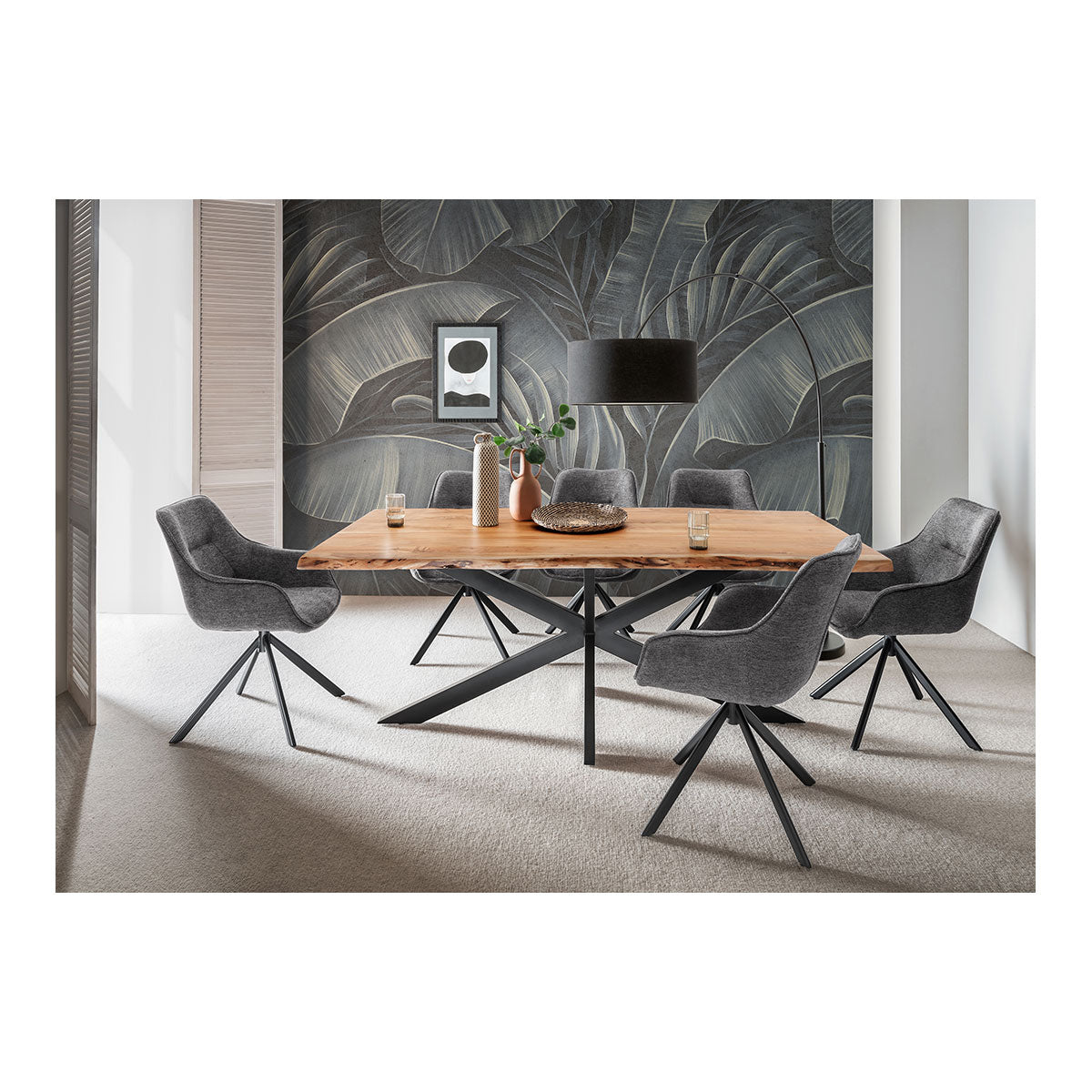 Sessel San Carlo dunkelgrau