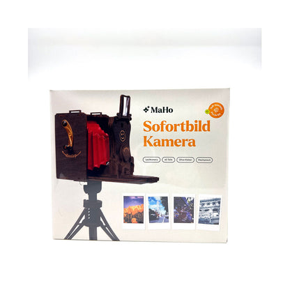 Sofortbildkamera Bausatz, inkl. Fujifilm Instax (für 10 Aufnahmen) + gratis Stativ