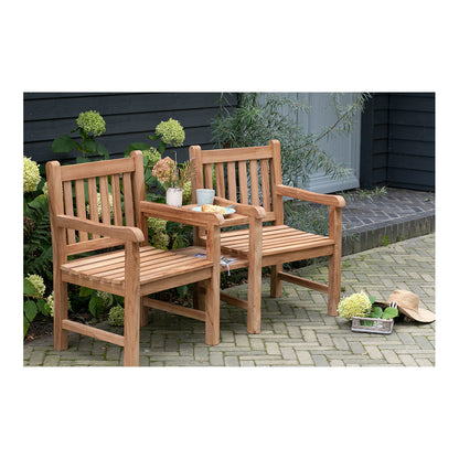 Teak-Gartenbank Feierabend