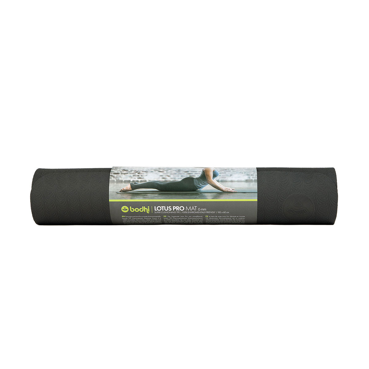 Yogamatte LOTUS PRO schwarz / silbergrau