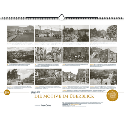 BUNDLE: SIEGEN . Historischer Bildkalender 2025 +  Mini-Puzzle im Reagenzglas