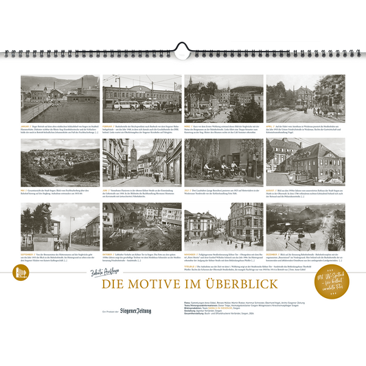 SIEGEN . Historische Momente – Bildkalender 2025
