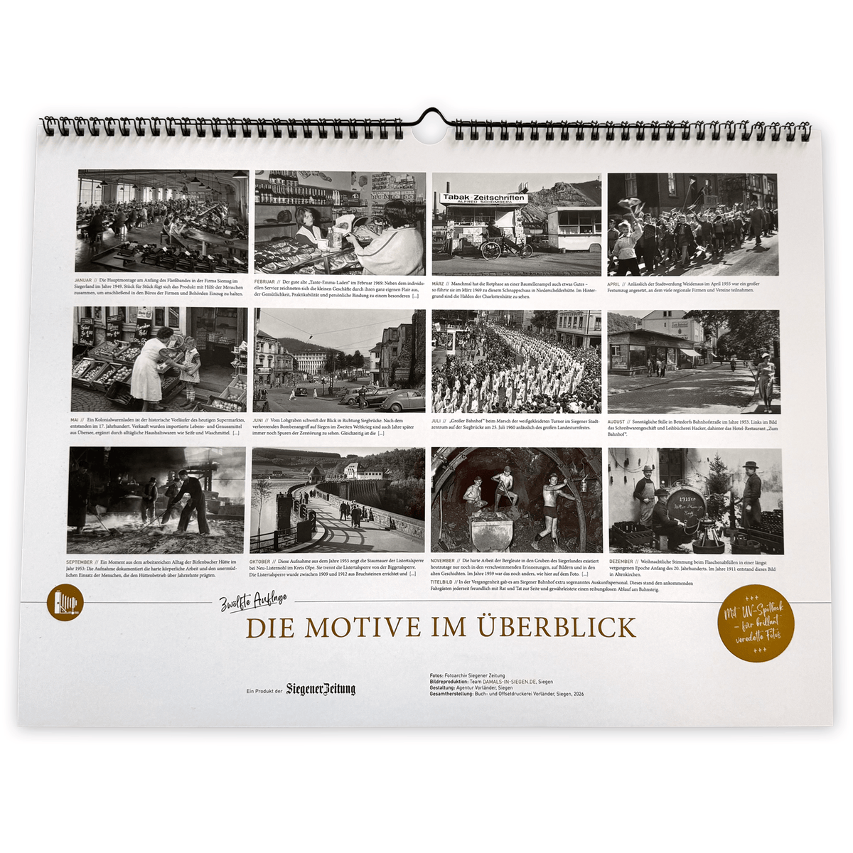 SIEGEN . Historische Momente – Bildkalender 2027