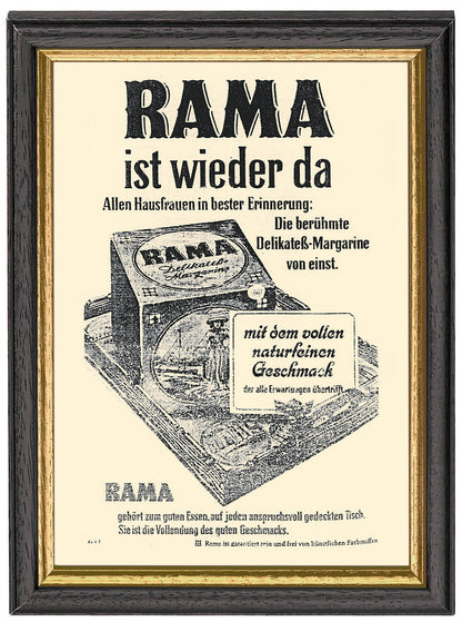 Historische Anzeigen im Rahmen